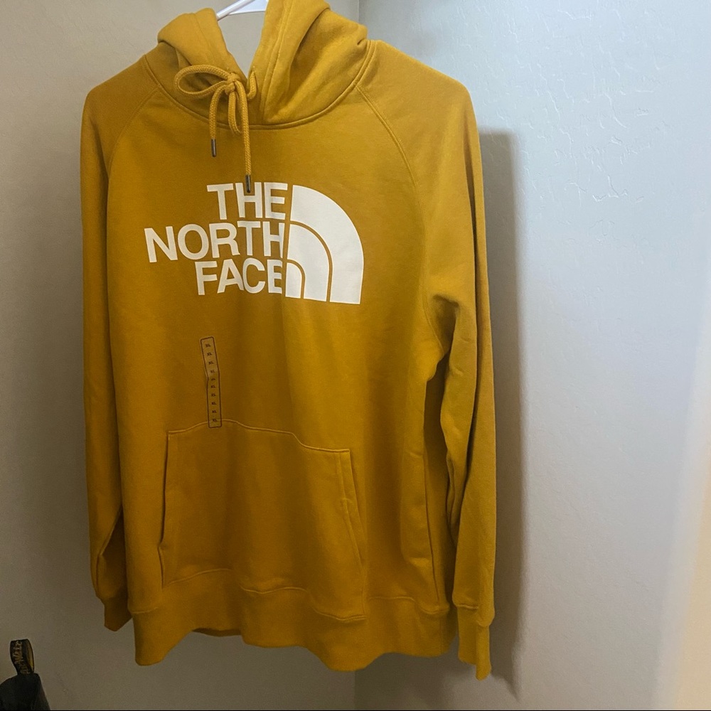 SOLD Mustard yellow north face hoodie - Picture 2 of 4